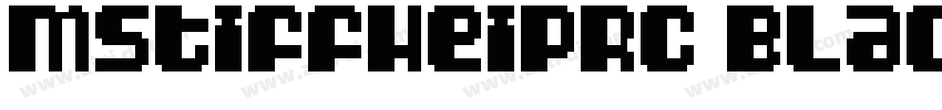 MStiffHeiPRC Black字体转换 MStiffHeiPRC Black字体转换